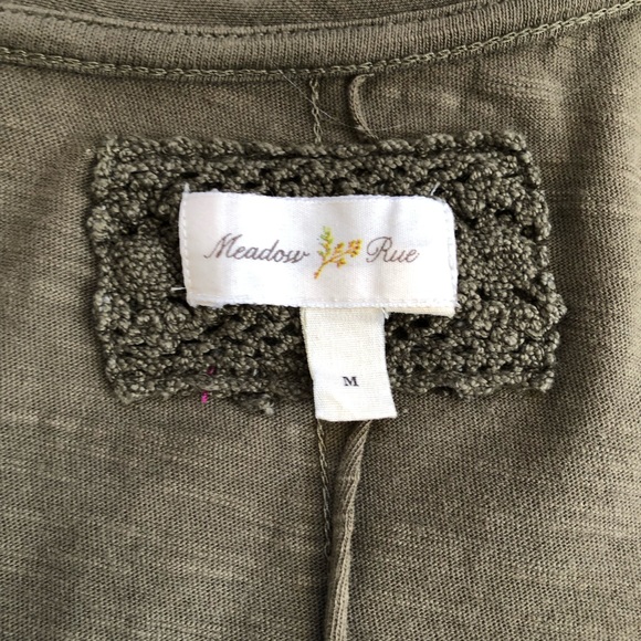 Anthro French Knot Scoop Neck Top Meadow Rue - Picture 6 of 6